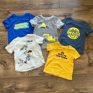 Lot of 5 Boys T-Shirts